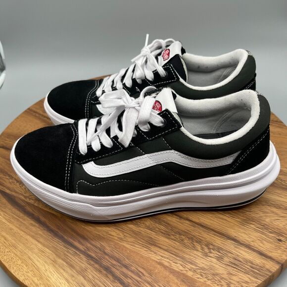 Vans Old Skool Overt CC Black/White Sneakers Mens Size 10.5 Platform Shoes - Picture 3 of 8